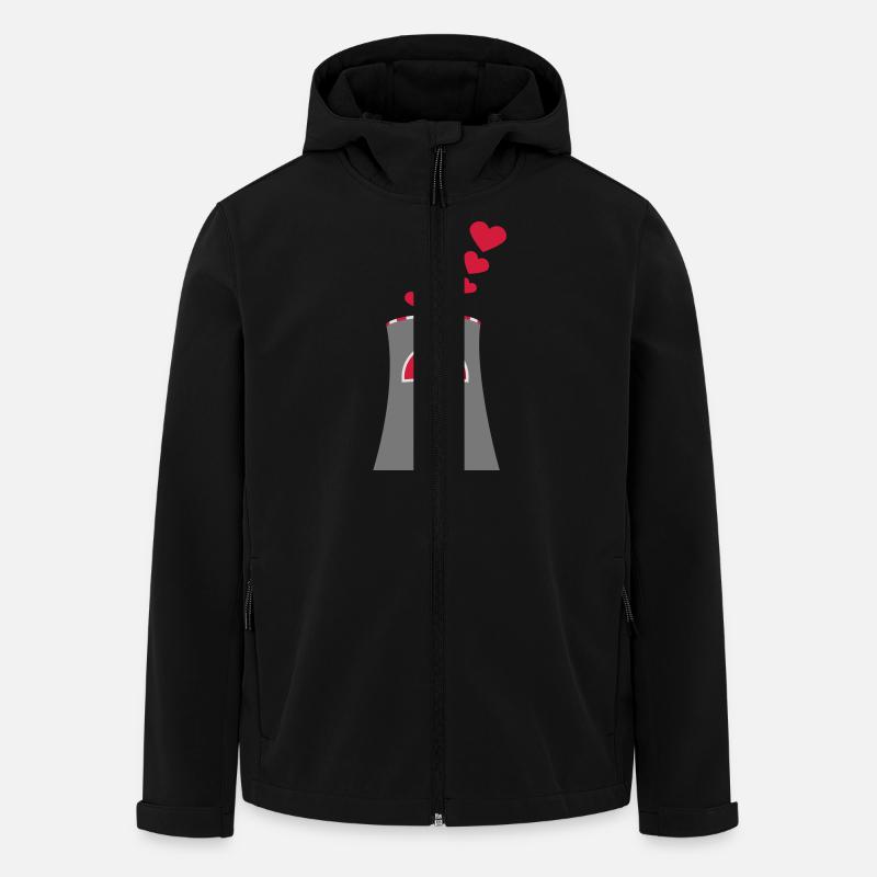 Nuclear Power Love - Recycelte Männer Softshell-Jacke von Stanley/Stella - Schwarz