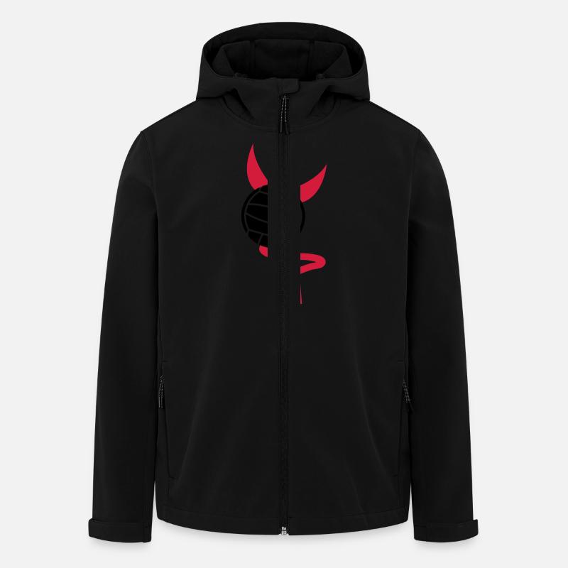 volleyball - Men’s Recycled Softshell Jacket by Stanley/Stella - black