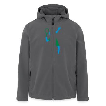 Tennis - Recycelte Männer Softshell-Jacke von Stanley/Stella - Schwarz - Vorne - AI Model Male 185 light (185cm)