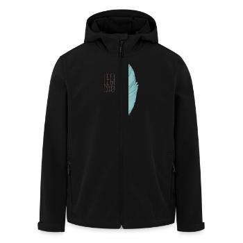 plume - Veste softshell homme en polyester recyclé Stanley/Stella - noir - Devant - AI Model Male 185 light (185cm)