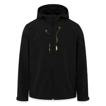 Escargot vert - Veste softshell homme en polyester recyclé Stanley/Stella - noir - Devant - AI Model Male 185 light (185cm)