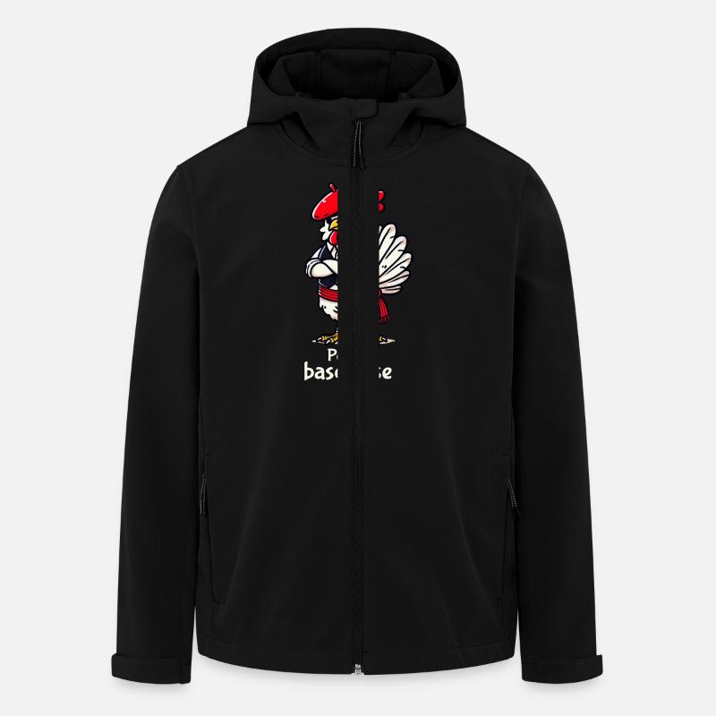 Hühnchen-Basquaise - Klartext - Recycelte Männer Softshell-Jacke von Stanley/Stella - Schwarz