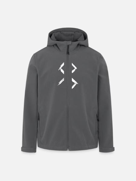 Bindrune Rune Friedenssymbol - Recycelte Männer Softshell-Jacke von Stanley/Stella - Schwarz