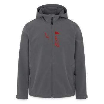 I LOVE YOU HEART BRICS t - Recycelte Männer Softshell-Jacke von Stanley/Stella - Schwarz - Vorne - AI Model Male 185 light (185cm)