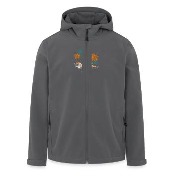 SummerVibes - Design - Recycelte Männer Softshell-Jacke von Stanley/Stella - Schwarz - Vorne - AI Model Male 185 light (185cm)