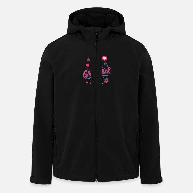 Ginfluencer - Recycelte Männer Softshell-Jacke von Stanley/Stella - Schwarz