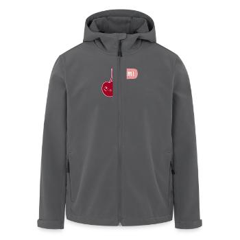 Yummy Cherry - Recycelte Männer Softshell-Jacke von Stanley/Stella - Schwarz - Vorne - AI Model Male 185 light (185cm)