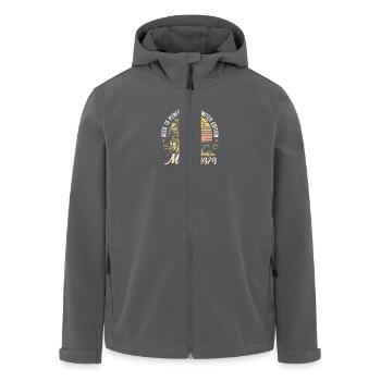 Legendary since May 1979, May 1979 - Men’s Recycled Softshell Jacket by Stanley/Stella - black - Front - AI Model Male 185 light (185cm)