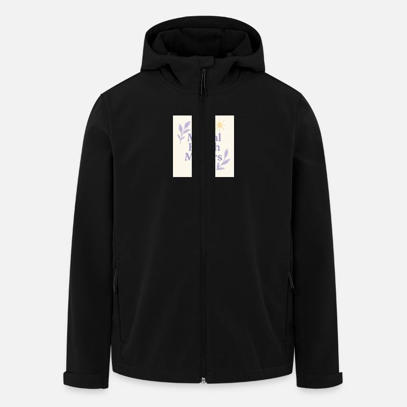 Mental Health Matters Sun - Recycelte Männer Softshell-Jacke von Stanley/Stella - Schwarz