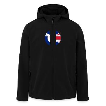 Mod Union Jack combo - Men’s Recycled Softshell Jacket by Stanley/Stella - black - Front - AI Model Male 185 light (185cm)