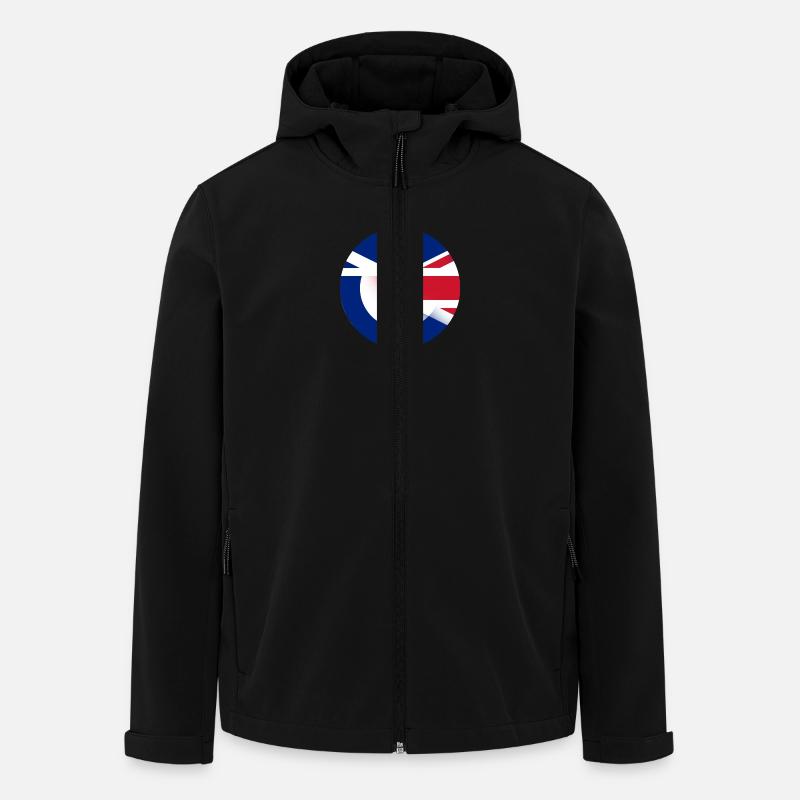 Mod Union Jack combo - Men’s Recycled Softshell Jacket by Stanley/Stella - black