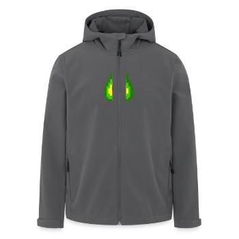 Süße Avocado - Recycelte Männer Softshell-Jacke von Stanley/Stella - Schwarz - Vorne - AI Model Male 185 light (185cm)