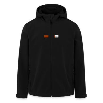 Fortschrittsbalken wird geladen poo - Recycelte Männer Softshell-Jacke von Stanley/Stella - Schwarz - Vorne - AI Model Male 185 light (185cm)