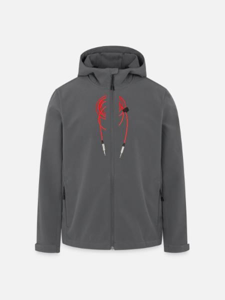 Red Cable - Recycelte Männer Softshell-Jacke von Stanley/Stella - Schwarz