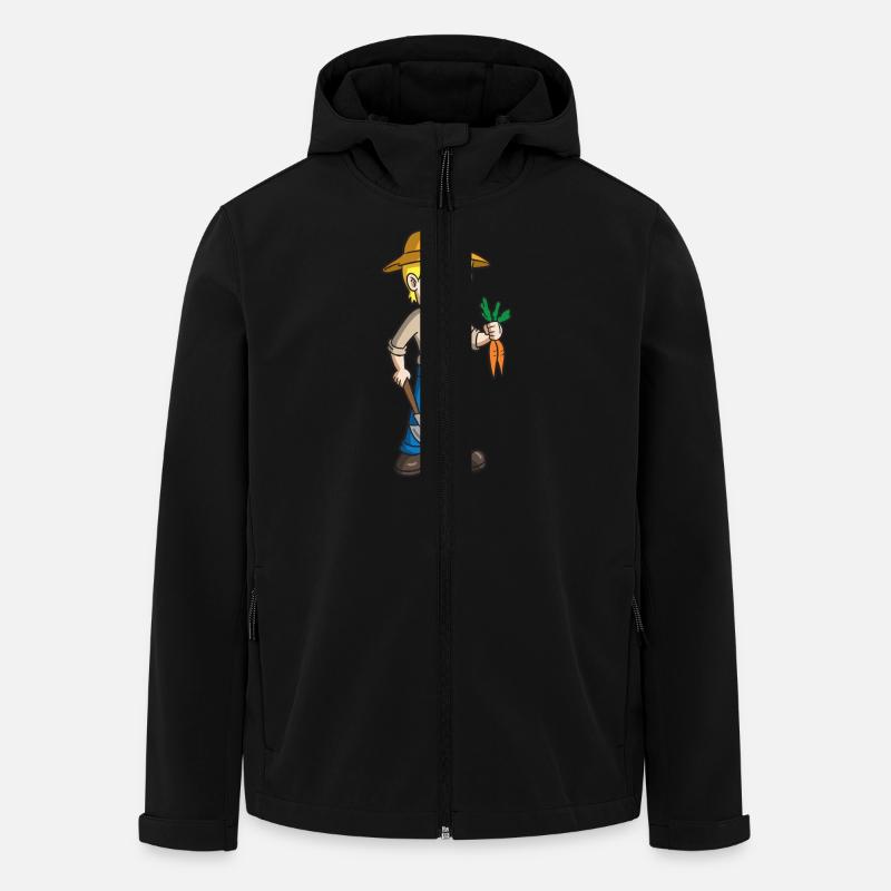 Farmer - Men’s Recycled Softshell Jacket by Stanley/Stella - black