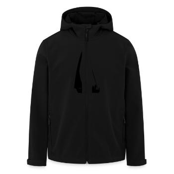 Segelboot Segelschiff - Recycelte Männer Softshell-Jacke von Stanley/Stella - Schwarz - Vorne - AI Model Male 185 light (185cm)