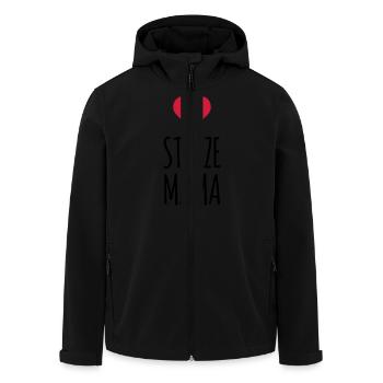 Stolze Mama (dh) - Recycelte Männer Softshell-Jacke von Stanley/Stella - Schwarz - Vorne - AI Model Male 185 light (185cm)