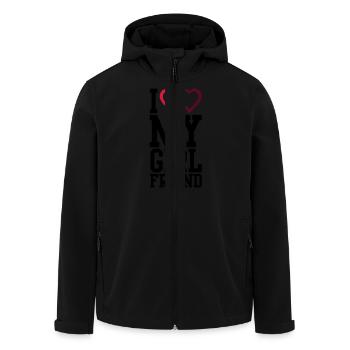 I love my Girlfriend - Veste softshell homme en polyester recyclé Stanley/Stella - noir - Devant - AI Model Male 185 light (185cm)