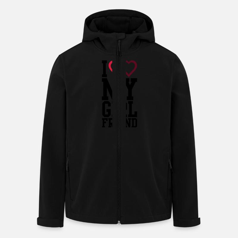 I love my Girlfriend - Veste softshell homme en polyester recyclé Stanley/Stella - noir