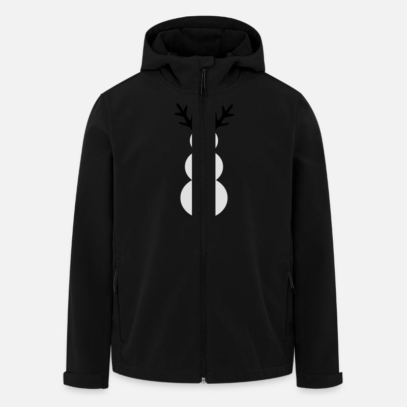 snowman winter - Men’s Recycled Softshell Jacket by Stanley/Stella - black