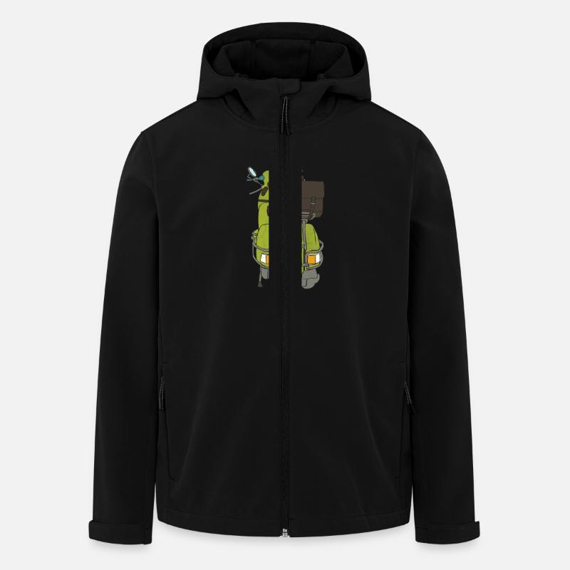 2 wheels - Men’s Recycled Softshell Jacket by Stanley/Stella - black