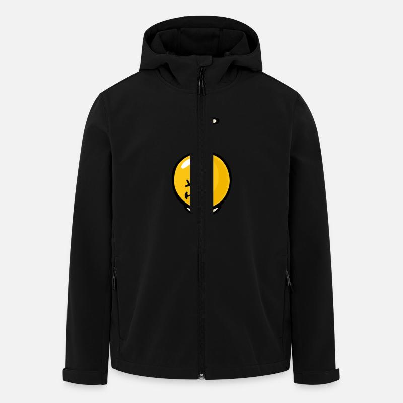 Smiley Suicidal - Recycelte Männer Softshell-Jacke von Stanley/Stella - Schwarz