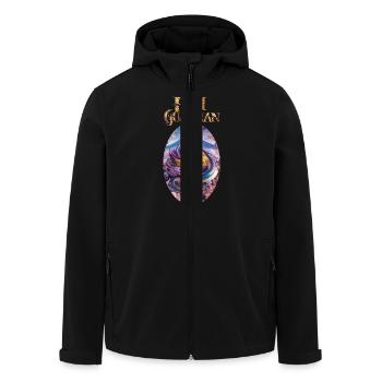 Der Wächter des Berges Fuji - Recycelte Männer Softshell-Jacke von Stanley/Stella - Schwarz - Vorne - AI Model Male 185 light (185cm)