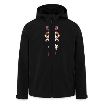 Ziege - chinesisches Sternzeichen - Astrologie - Recycelte Männer Softshell-Jacke von Stanley/Stella - Schwarz - Vorne - AI Model Male 185 light (185cm)
