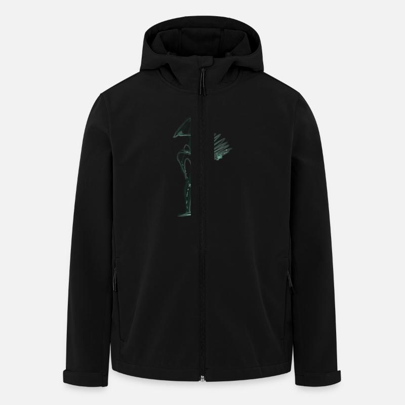 Accordéon - Veste softshell homme en polyester recyclé Stanley/Stella - noir