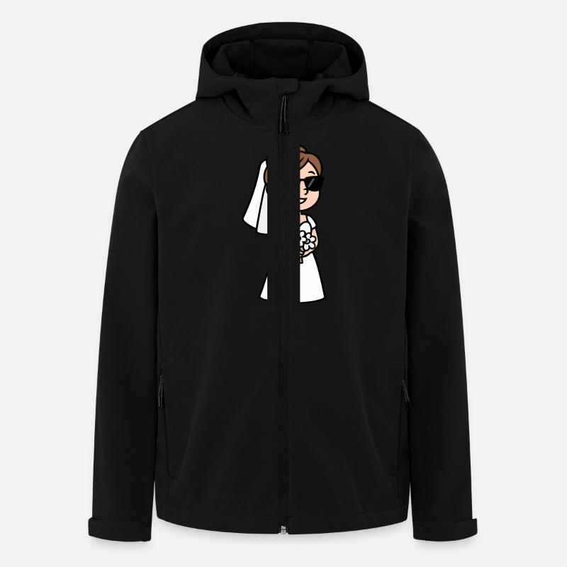 braut comic - Recycelte Männer Softshell-Jacke von Stanley/Stella - Schwarz