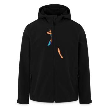 Pin up beach girl 1950's - Men’s Recycled Softshell Jacket by Stanley/Stella - black - Front - AI Model Male 185 light (185cm)