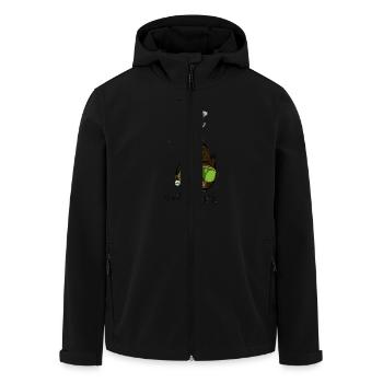 Der Stadtaffe Ray Ban - Recycelte Männer Softshell-Jacke von Stanley/Stella - Schwarz - Vorne - AI Model Male 185 light (185cm)