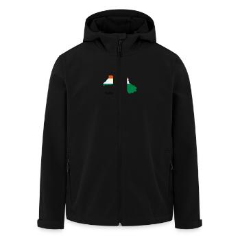 Kurdistan Landkarte - Recycelte Männer Softshell-Jacke von Stanley/Stella - Schwarz - Vorne - AI Model Male 185 light (185cm)