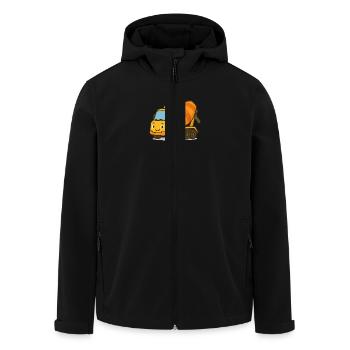 Betonmischer - Recycelte Männer Softshell-Jacke von Stanley/Stella - Schwarz - Vorne - AI Model Male 185 light (185cm)