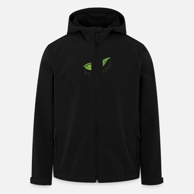 Erbse Hipster different 2 - Recycelte Männer Softshell-Jacke von Stanley/Stella - Schwarz