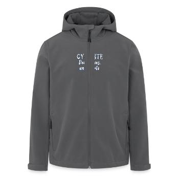 Bicycle Two-Wheeled Bicycle Freedom - Men’s Recycled Softshell Jacket by Stanley/Stella - anthracite - Front - AI Model Male 185 light (185cm)