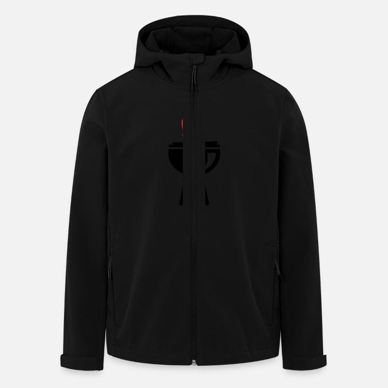 BBQ - Veste softshell homme en polyester recyclé Stanley/Stella - noir