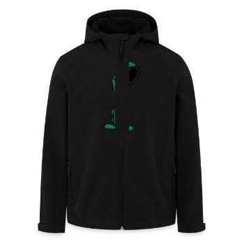 Mr. Alien - Recycelte Männer Softshell-Jacke von Stanley/Stella - Schwarz - Vorne - AI Model Male 185 light (185cm)