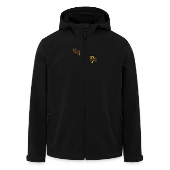 Quezal - Recycelte Männer Softshell-Jacke von Stanley/Stella - Schwarz - Vorne - AI Model Male 185 light (185cm)