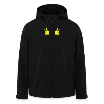 Lällekönig Bâle KING - Veste softshell homme en polyester recyclé Stanley/Stella - noir - Devant - AI Model Male 185 light (185cm)