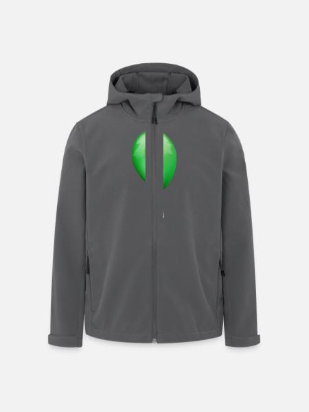 Ballon grün - Recycelte Männer Softshell-Jacke von Stanley/Stella - Schwarz