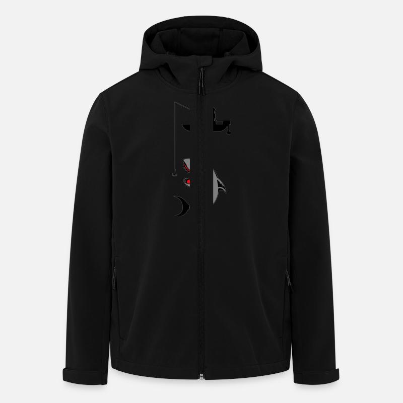 pêcheur - Veste softshell homme en polyester recyclé Stanley/Stella - noir