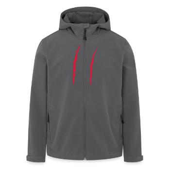 Claw Marks - Men’s Recycled Softshell Jacket by Stanley/Stella - black - Front - AI Model Male 185 light (185cm)