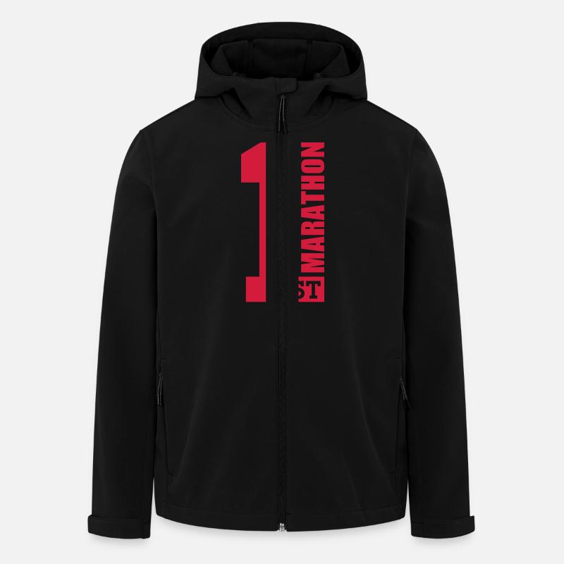 1st Marathon - Men’s Recycled Softshell Jacket by Stanley/Stella - black