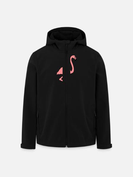 Flamingo - Recycelte Männer Softshell-Jacke von Stanley/Stella - Schwarz