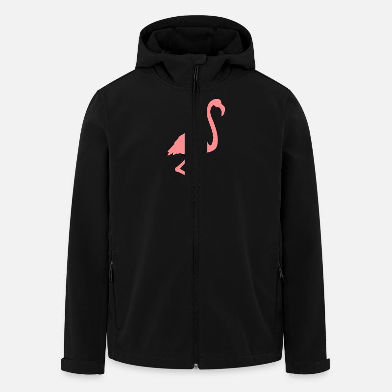 Flamingo - Men’s Recycled Softshell Jacket by Stanley/Stella - black