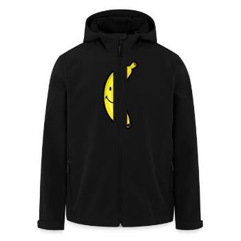 Smiley Banana - Recycelte Männer Softshell-Jacke von Stanley/Stella - Schwarz - Vorne - AI Model Male 185 light (185cm)