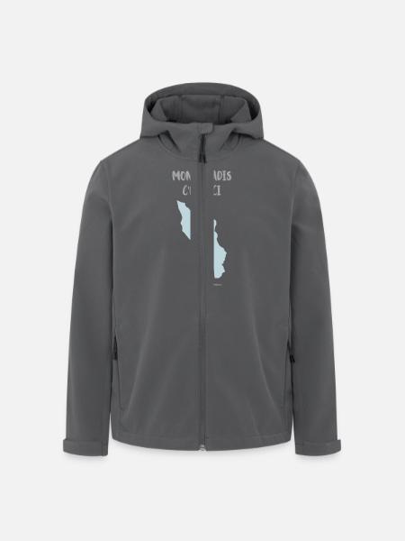 Moon paradis , serie ile d'Oléron - Veste softshell homme en polyester recyclé Stanley/Stella - noir