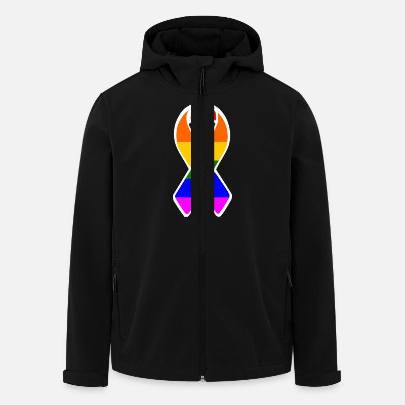Lgbtq - Veste softshell homme en polyester recyclé Stanley/Stella - noir