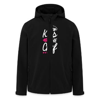 Embrassez le chef - Veste softshell homme en polyester recyclé Stanley/Stella - noir - Devant - AI Model Male 185 light (185cm)